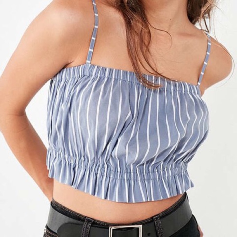 Kimchi Blue Elaina Ruffle Cropped Tank